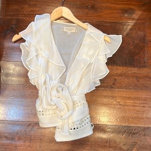 Max studio sheer top